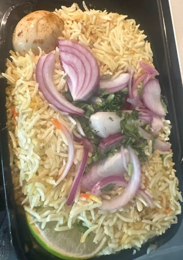 Chicken 65 Biryani.
